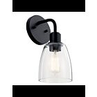 Kichler 55100BK 1-Light Black 60W Vanity Light