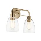 Kichler Meller 55101CPZ 2-Lights Champagne Bronze 120W Vanity Light