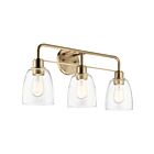 Kichler Meller 55102CPZ 3-Lights Champagne Bronze 180W Vanity Light