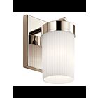 Kichler 55110PN 1-Light Polished Nickel 100W Vanity Light