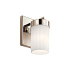 Kichler 55110PN 1-Light Polished Nickel 100W Vanity Light