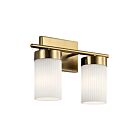 Kichler 55111BNB 2-Lights Brushed Natural Brass 100W Vanity Light