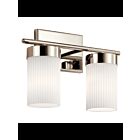 Kichler 55111PN 2-Lights Polished Nickel 100W Vanity Light