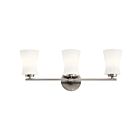 Kichler 55117CLP 3-Lights Classic Pewter 75W Vanity Light