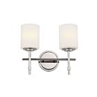 Kichler 55141PN 2-Lights Polished Nickel 150W Vanity Light