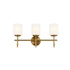 Kichler 55142BNB 3-Lights Brushed Natural Brass 225W Vanity Light