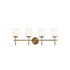 Kichler 55143BNB 4-Lights Brushed Natural Brass 300W Vanity Light