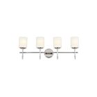 Kichler 55143PN 4-Lights Polished Nickel 300W Vanity Light