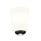 Kichler 55145BK Rosalind 1-Light Black 75W Wall Sconce
