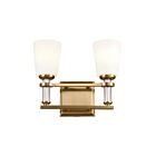 Kichler 55146BNB 2-Lights Brushed Natural Brass 150W Vanity Light
