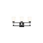 Kichler 55147BK 3-Lights Black 225W Vanity Light