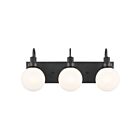 Kichler 55151BK 3-Lights Black 180W Vanity Light