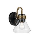 Kichler 55153BKCLR 60W Black Indoor Wall Light