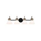 Kichler 55156BK 4-Lights Black 240W Vanity Light