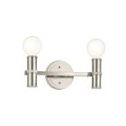 Kichler 55158NI 2-Lights Brushed Nickel 120W Vanity Light