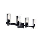 Kichler Jemsa 55169BK 4-Lights Black 240W Vanity Light