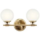 Kichler 55171CPZ Benno 2-Lights 10W Champagne Bronze Vanity Light