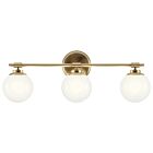 Kichler 55172CPZ Benno 3-Lights 15W Champagne Bronze Vanity Light