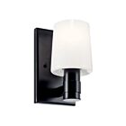 Kichler Adani 55174BK 1-Light Black 60W Wall Sconce