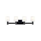 Kichler Adani 55177BK 4-Lights Black 240W Vanity Light