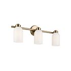 Kichler 55202CPZ Shae 3-Lights 75W Champagne Bronze Bathroom Vanity Light