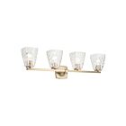 Kichler 55217CPZWTR Marant 4-Lights 75W Champagne Bronze Bathroom Vanity Light