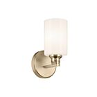Kichler 55224CPZ Gioe 1-Light 75W Champagne Bronze Bathroom Vanity Light