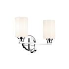 Kichler 55225CH Gioe 2-Lights 75W Chrome Bathroom Vanity Light