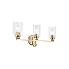 Kichler 55226CPZFLU Gioe 3-Lights 75W Champagne Bronze Bathroom Vanity Light