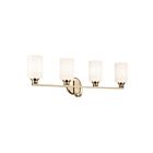 Kichler 55227CPZ Gioe 4-Lights 75W Champagne Bronze Bathroom Vanity Light