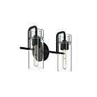 Kichler 55251BK Niccol 2-Lights 75W Black Bathroom Vanity Light