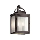 Kichler 59011RZ 2-Lights Rubbed Bronze 60W Outdoor Wall Light