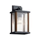 Kichler 59017BK 1-Light Black 100W Outdoor Wall Light