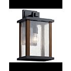 Kichler 59018BK 1-Light Black 150W Outdoor Wall Light