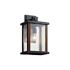 Kichler 59018BK 1-Light Black 150W Outdoor Wall Light