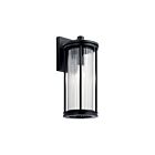 Kichler 59023BK 1-Light Black 100W Outdoor Wall Light