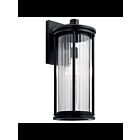 Kichler 59024BK 1-Light Black 150W Outdoor Wall Light