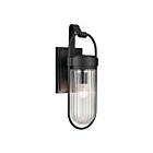 Kichler Brix 59124BKT 1-Light Textured Black 60W Outdoor Wall Light