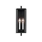 Kichler Kroft 59132BKT 2-Lights Textured Black 120W Outdoor Wall Light
