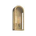 Kichler 59203NBR 2-Lights 100W Natural Brass Outdoor Wall Light