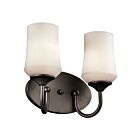 Kichler 45569OZ 2-Lights Olde Bronze 100W Vanity Light