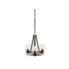 Kichler 34751 3-Lights Anvil Iron 60W Mini Chandelier
