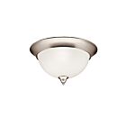 Kichler 8065NI 3-Lights Brushed Nickel 60W Flush Mount Ceiling Light