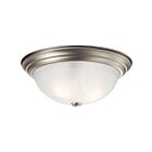Kichler 8110NI 3-Lights Brushed Nickel 60W Flush Mount Ceiling Light