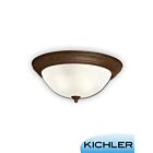 Kichler 8110TZ 3-Lights Tannery Bronze 60W Flush Mount Ceiling Light