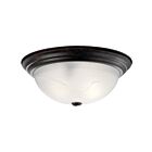Kichler 8110TZ 3-Lights Tannery Bronze 60W Flush Mount Ceiling Light