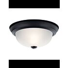 Kichler 8111BK 2-Lights Black 60W Flush Mount Ceiling Light