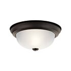 Kichler 8111OZ 2-Lights Olde Bronze 60W Flush Mount Ceiling Light