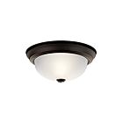 Kichler 8111OZ 2-Lights Olde Bronze 60W Flush Mount Ceiling Light