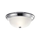 Kichler 8112CH 2-Lights Chrome 60W Flush Mount Ceiling Light